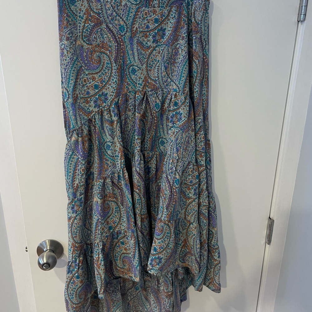 Paisley Print Maxi Skirt